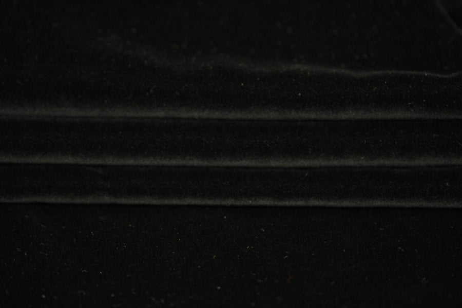 Tissu velours lisse prestige  - noir