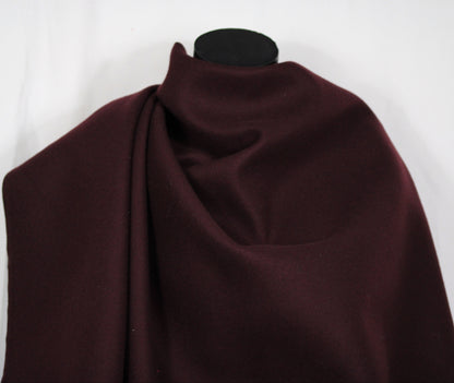 Tissu laine contrecollé -prune - photo 3/4 | So Tissus