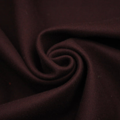 Tissu laine contrecollé -prune - photo 1/4 | So Tissus