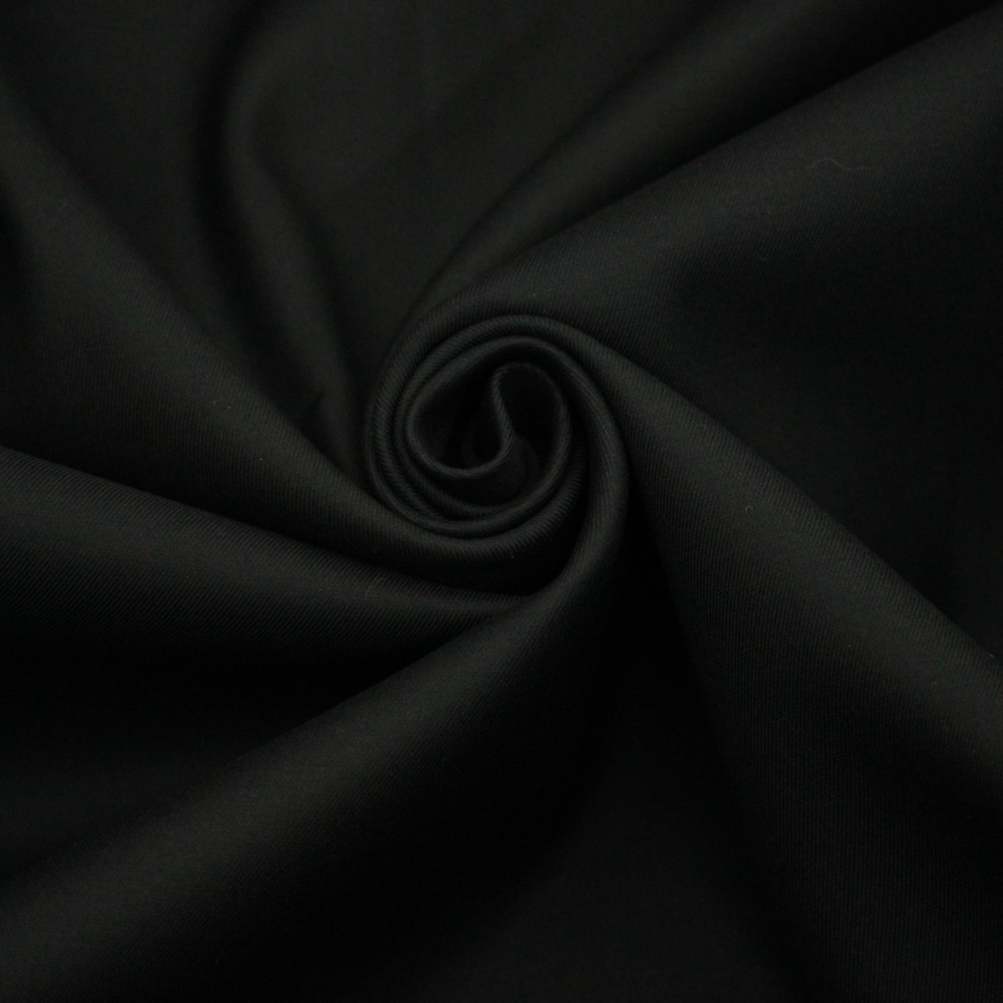 Tissu gabardine de coton prestige stretch - noir - photo 1/4 | So Tissus
