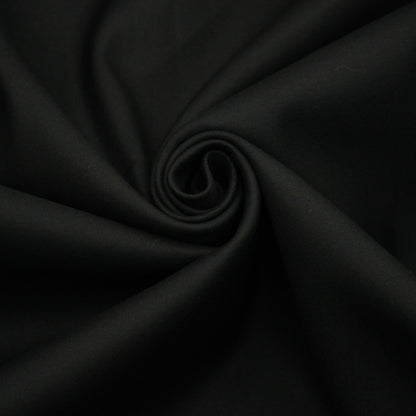 Tissu gabardine de coton prestige stretch - noir - photo 1/4 | So Tissus