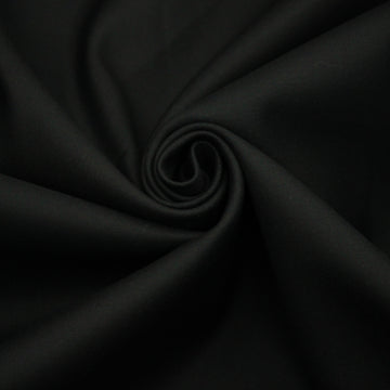 Tissu gabardine de coton prestige stretch - noir