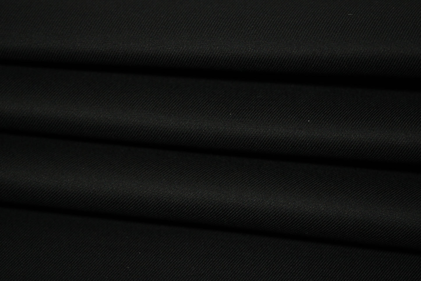 Tissu gabardine de coton prestige stretch - noir - photo 2/4 | So Tissus