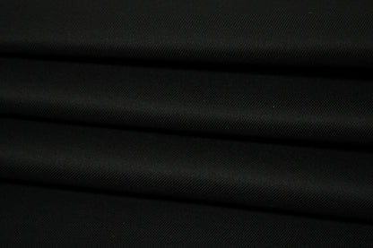Tissu gabardine de coton prestige stretch - noir - photo 2/4 | So Tissus
