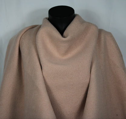 Tissu Drap de laine bouillie - rose pâle - photo 4/4 | So Tissus