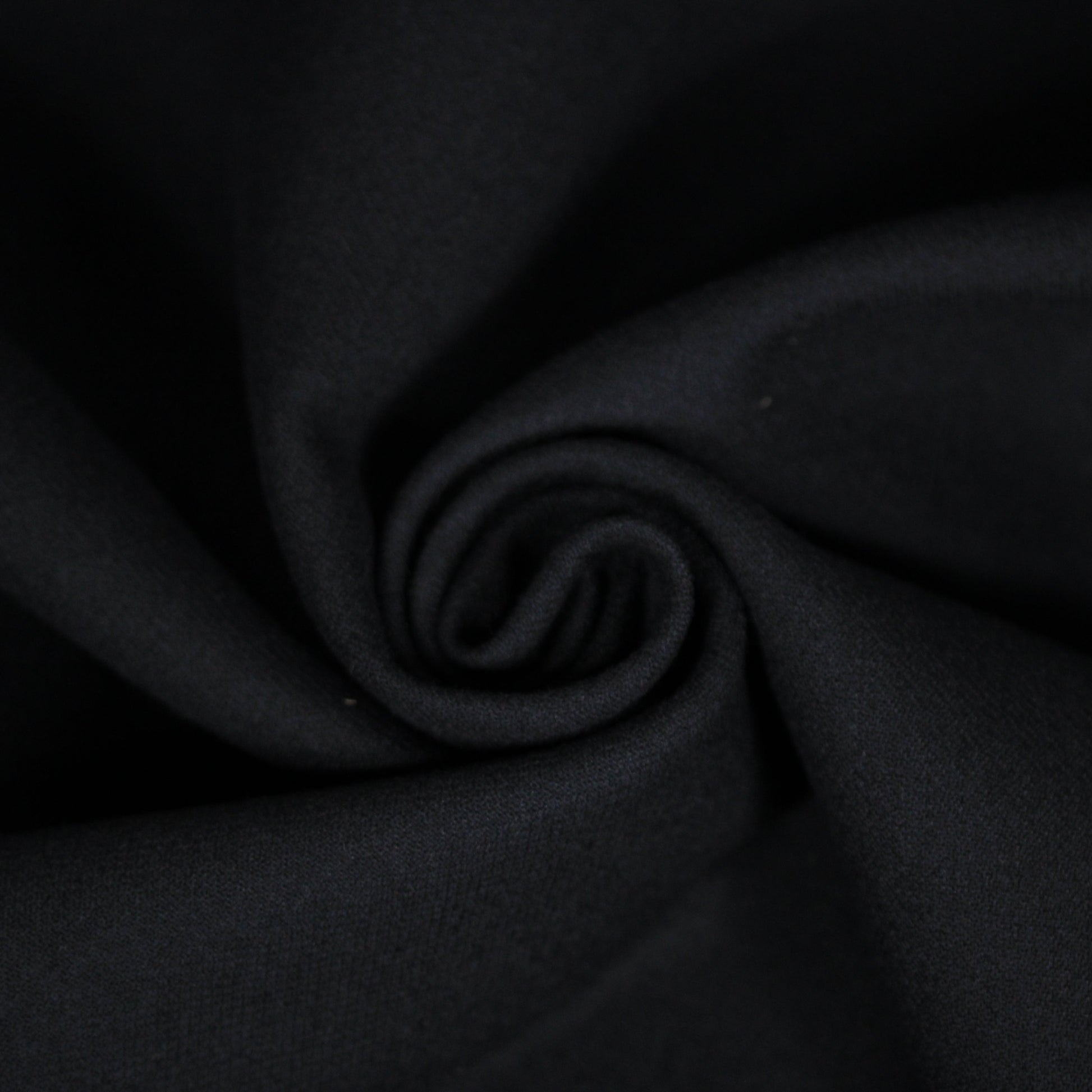 Tissu double crêpe de laine - bleu marine foncé - photo 1/4 | So Tissus