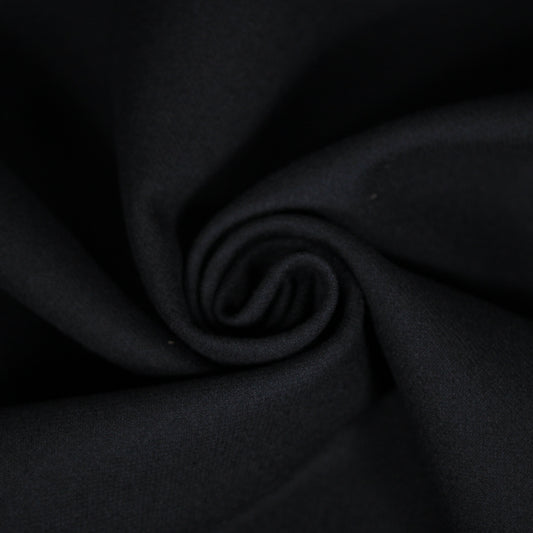 Tissu double crêpe de laine - bleu marine foncé - photo 1/4 | So Tissus