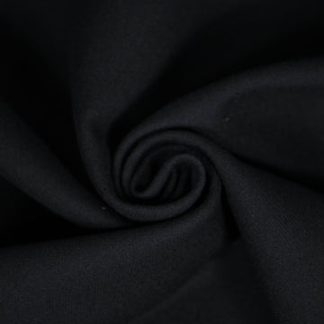 Tissu double crêpe de laine - bleu marine foncé