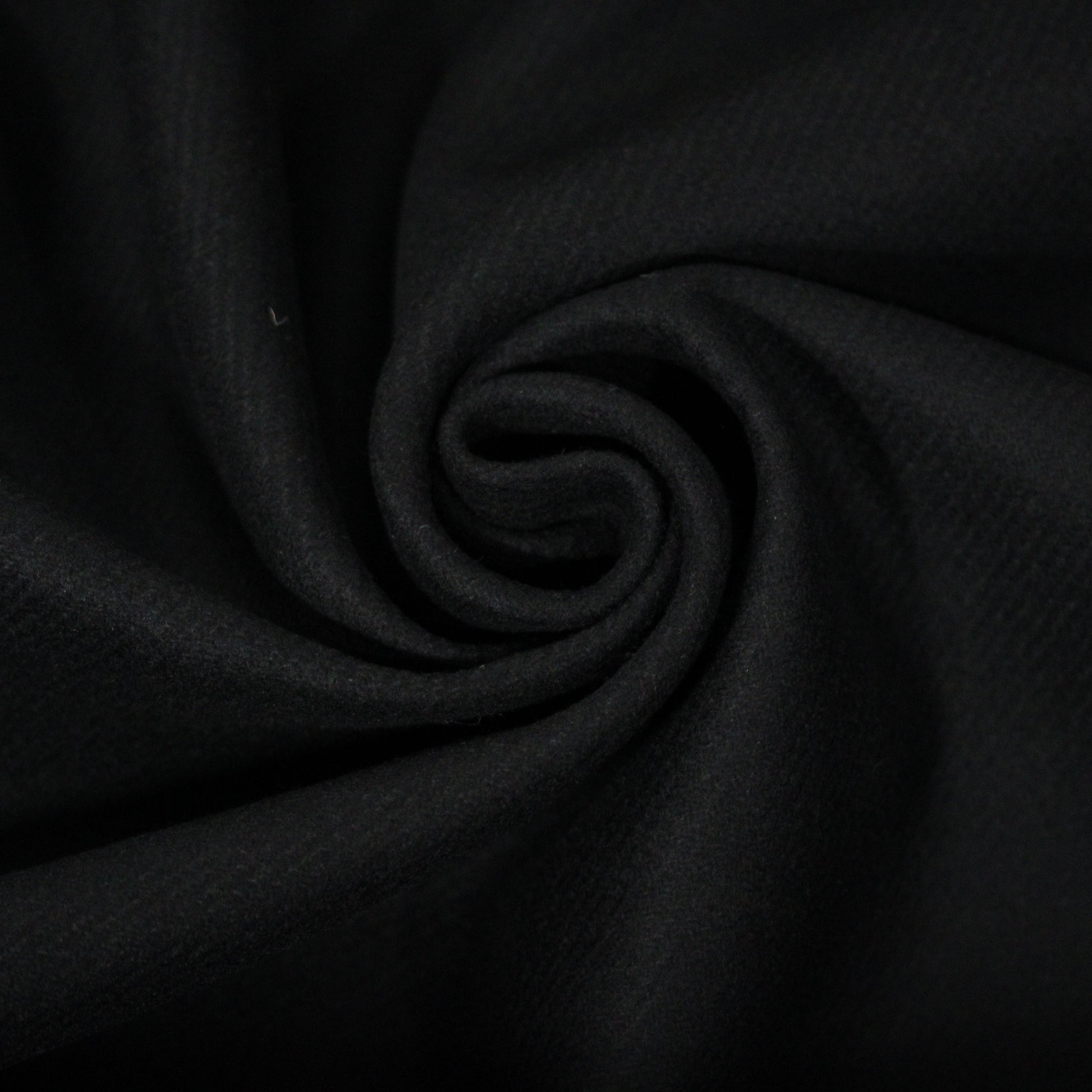 Tissu drap de laine - noir - photo 1/4 | So Tissus