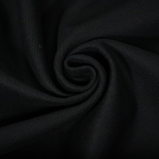 Tissu drap de laine - noir - photo 1/4 | So Tissus