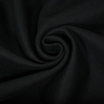 Tissu drap de laine - noir