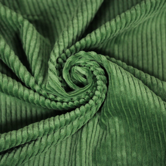 Tissu velours grosse côte - vert amende - photo 1/4 | So Tissus