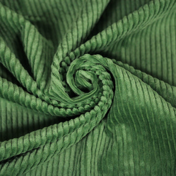 Tissu velours grosse côte - vert amende