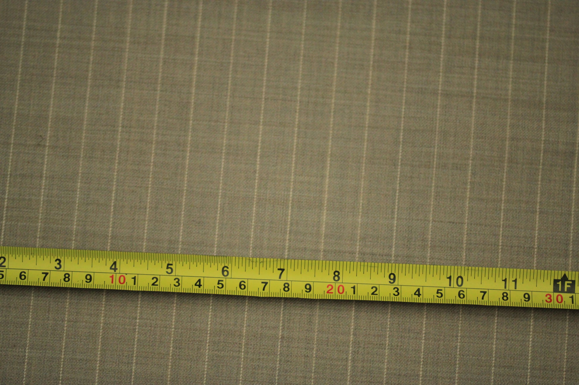 Tissu laine froide stretch - à rayures - ton greige - photo 5/5 | So Tissus