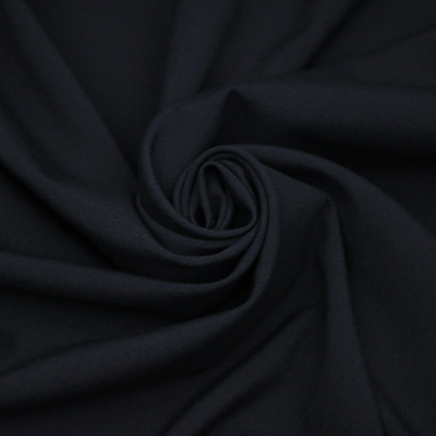 Tissu effet laine froide - bleu marine