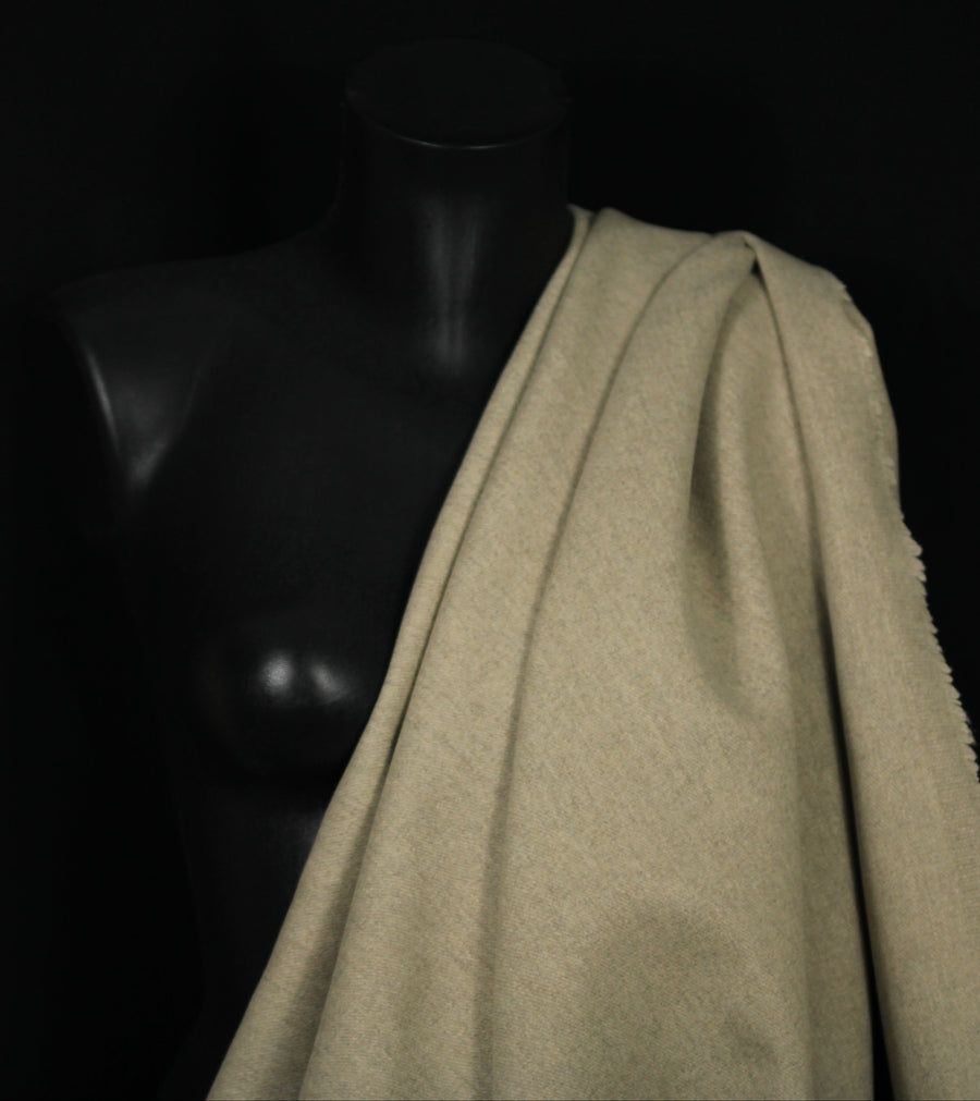 Tissu lainage - ton greige