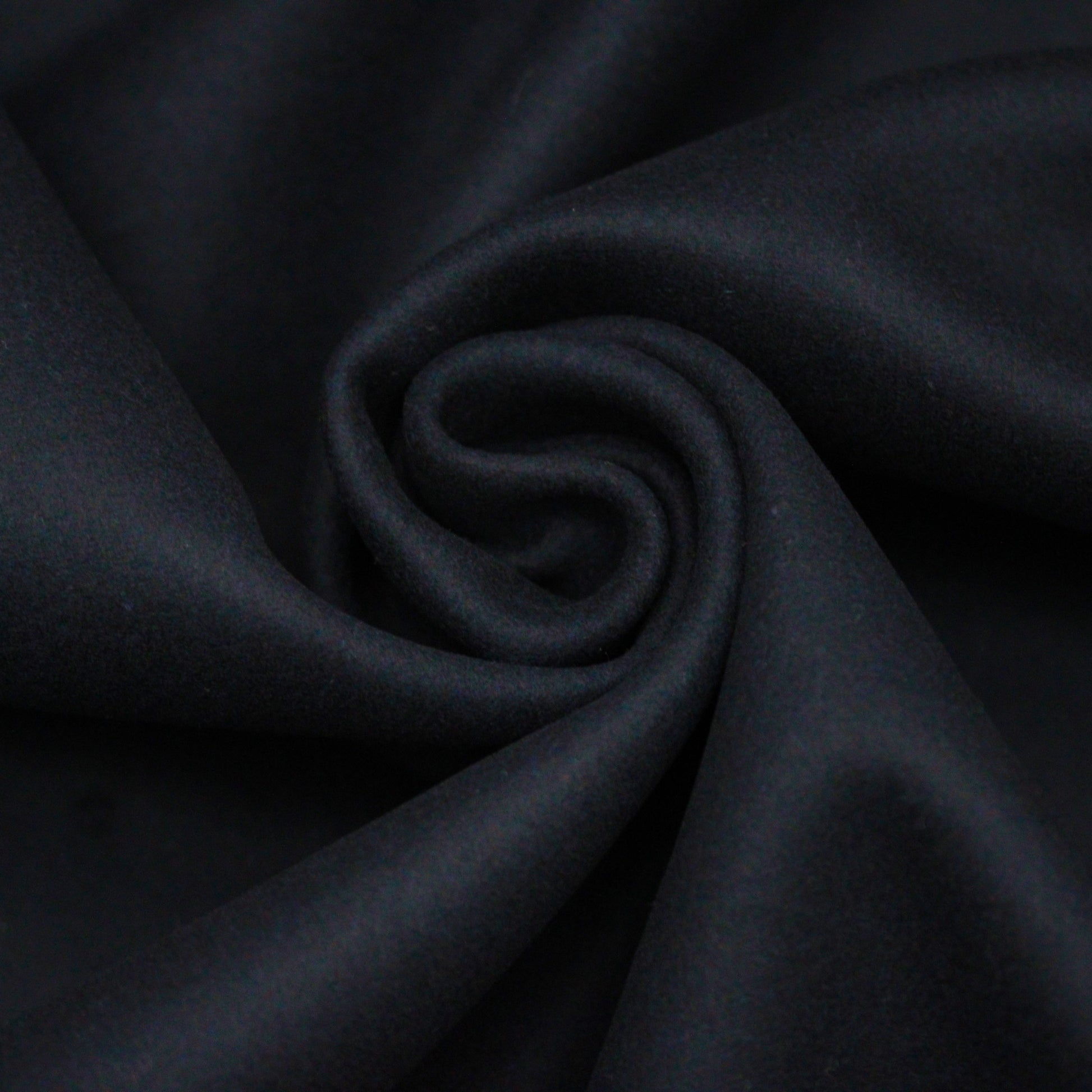 Tissu drap de laine caban - bleu marine - photo 1/4 | So Tissus