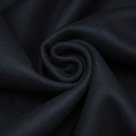 Tissu drap de laine caban - bleu marine - photo 1/4 | So Tissus