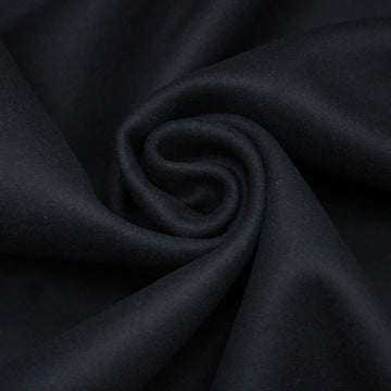 Tissu drap de laine caban - bleu marine