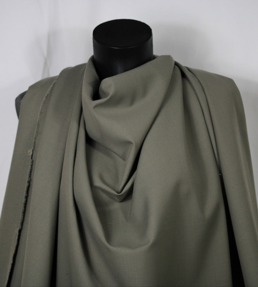 Tissu twill de laine - taupe