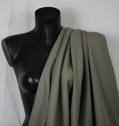 Tissu twill de laine - taupe - photo 3/4 | So Tissus