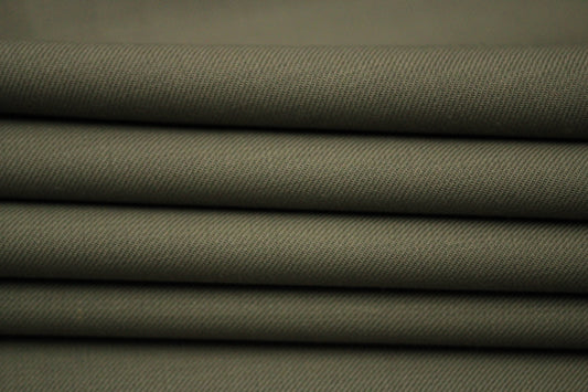Tissu twill de laine - taupe - photo 2/4 | So Tissus