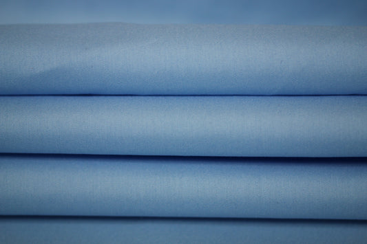 Tissu popeline de coton stretch - bleu ciel - photo 2/4 | So Tissus