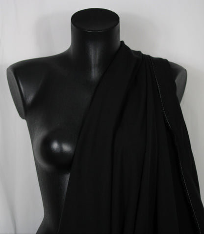Tissu twill tencel - noir - photo 3/4 | So Tissus