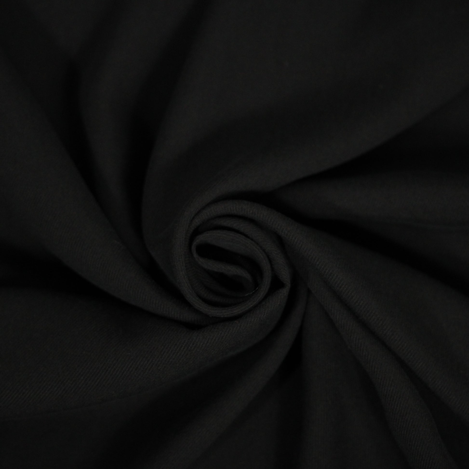 Tissu twill tencel - noir - photo 1/4 | So Tissus