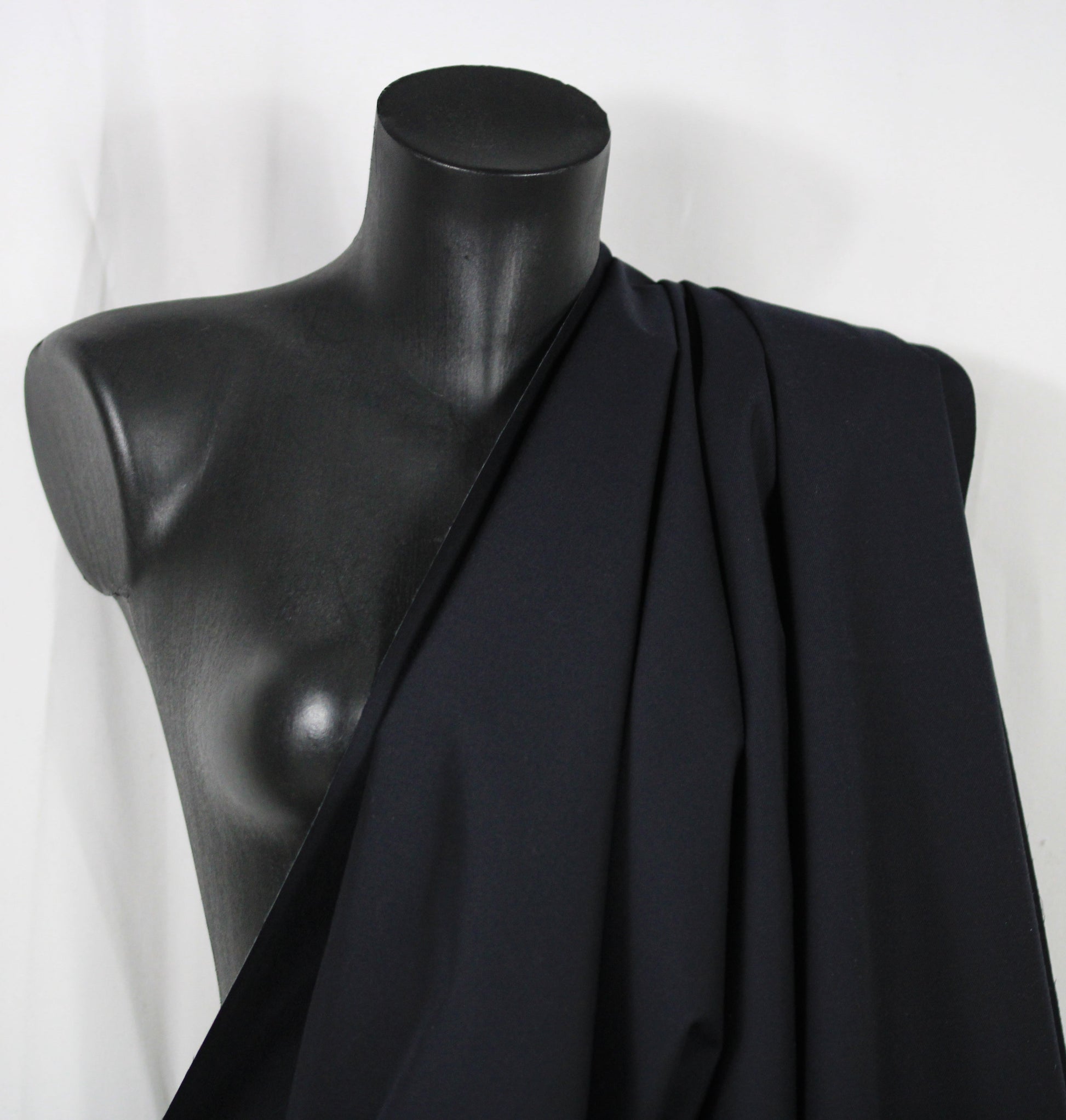 Tissu laine froide imperméable - bleu marine foncé - photo 3/4 | So Tissus