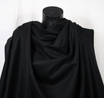 Tissu drap de laine et cachemire - noir - photo 3/4 | So Tissus