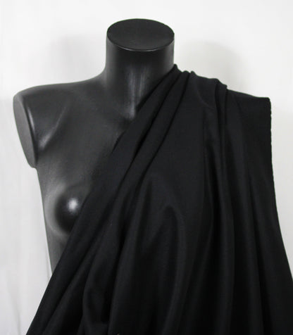 Tissu drap de laine et cachemire - noir - photo 4/4 | So Tissus