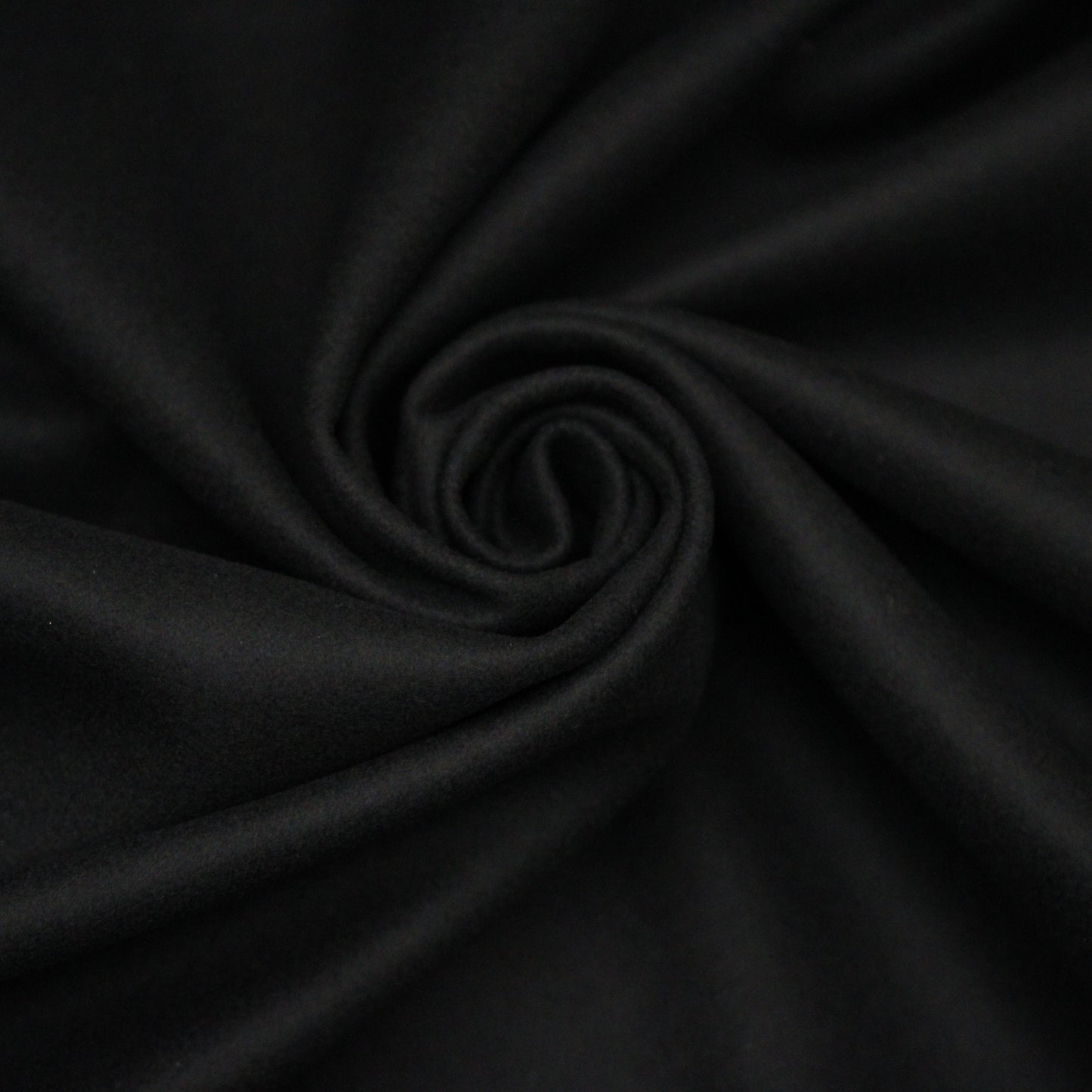 Tissu drap de laine et cachemire - noir - photo 1/4 | So Tissus