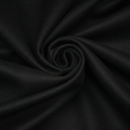 Tissu drap de laine et cachemire - noir - photo 1/4 | So Tissus