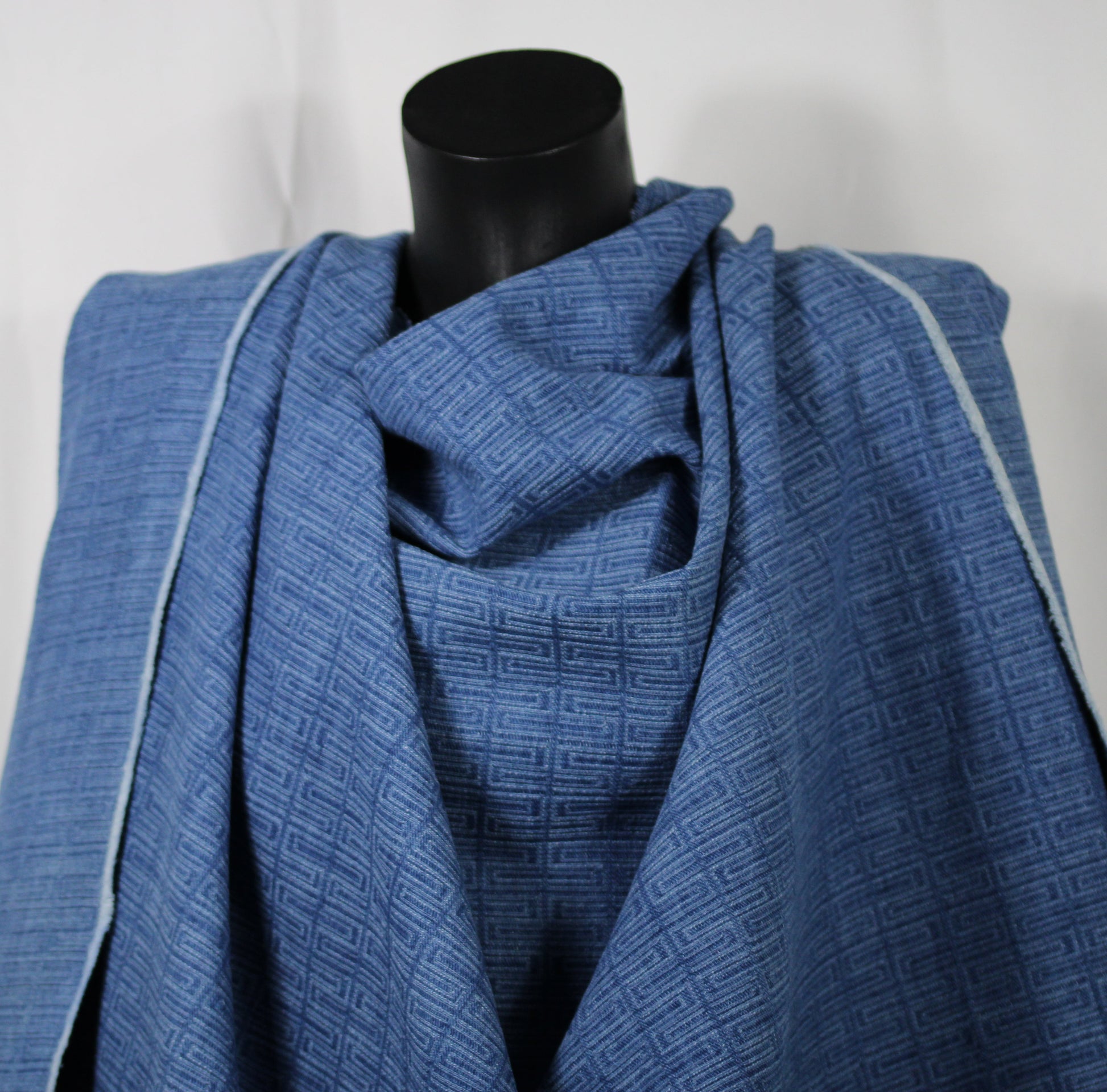Tissu denim - à motif géométrique - photo 3/4 | So Tissus