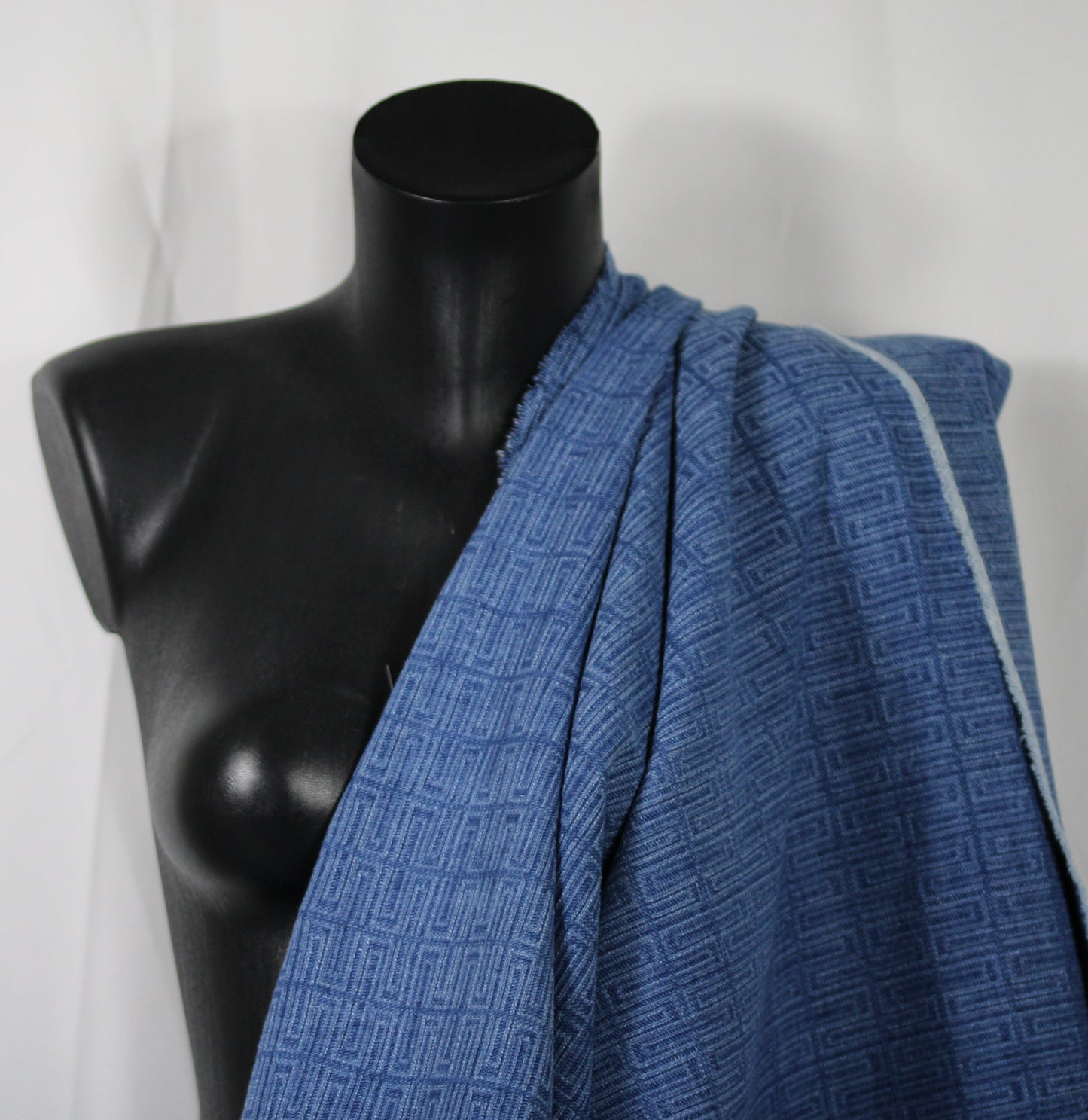 Tissu denim - à motif géométrique - photo 4/4 | So Tissus