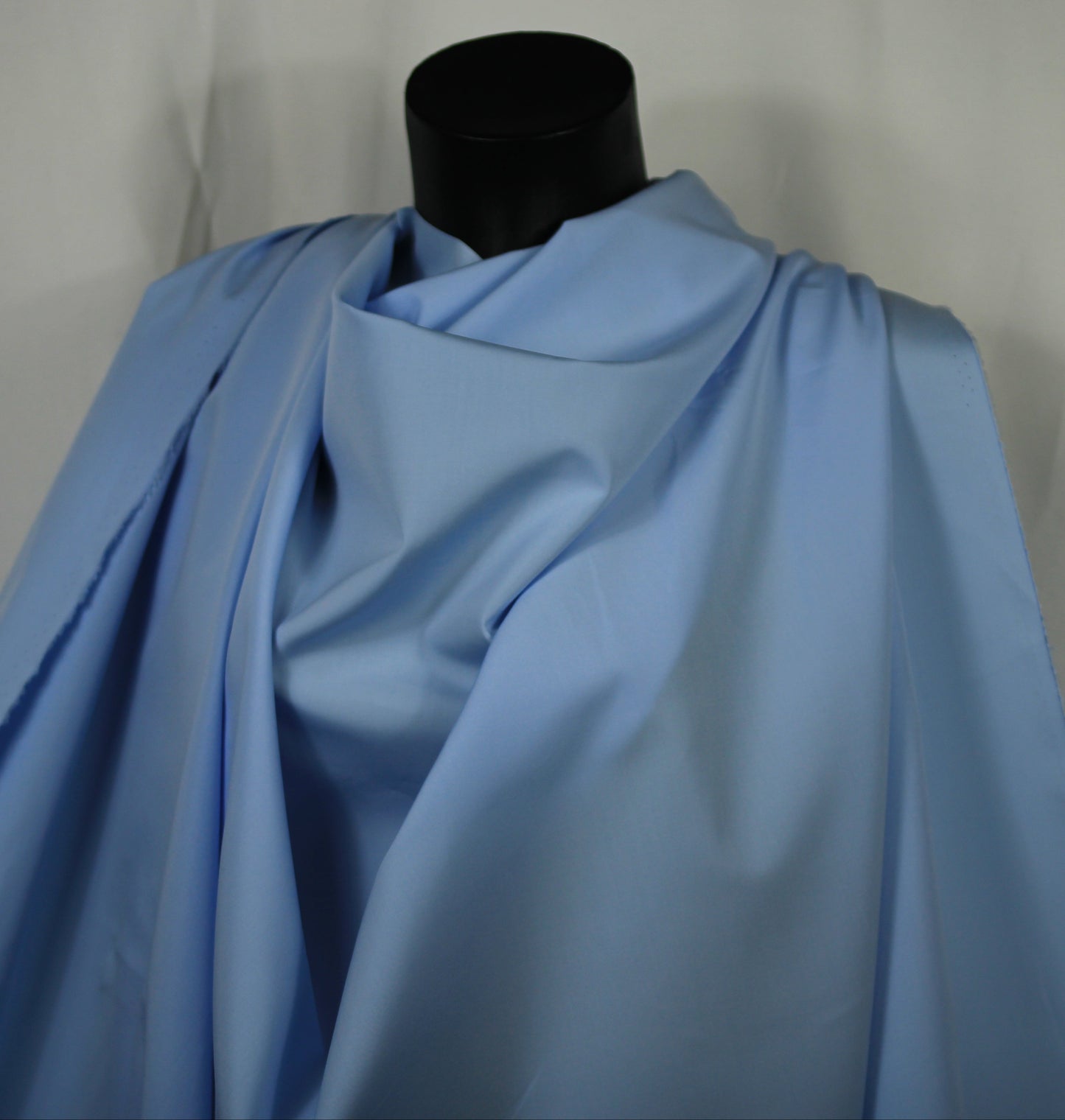 Tissu popeline de coton prestige - bleu ciel - photo 4/4 | So Tissus