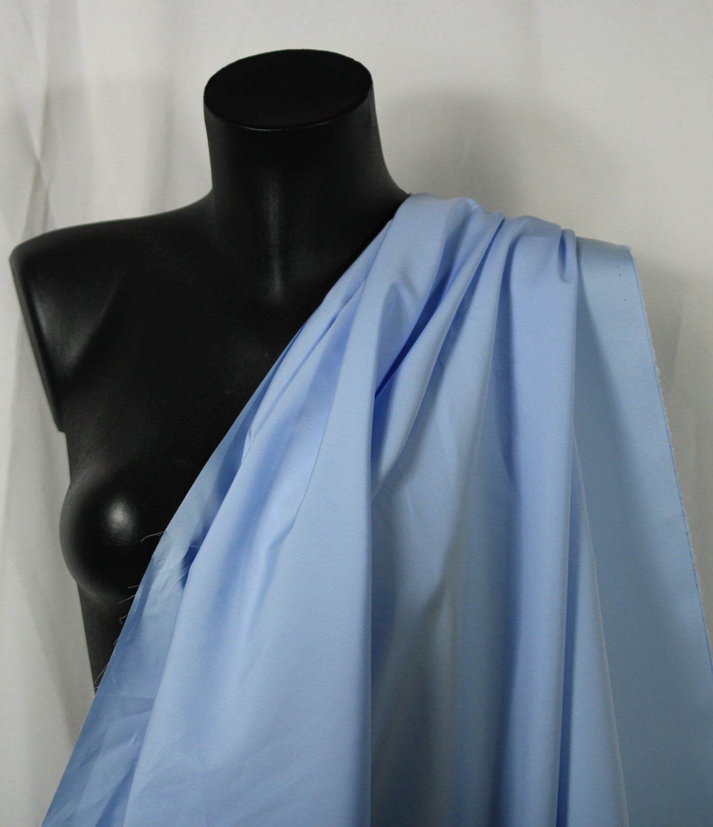 Tissu popeline de coton prestige - bleu ciel - photo 3/4 | So Tissus