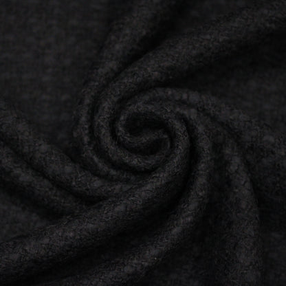 Tissu - tweed de laine - noir - photo 1/4 | So Tissus