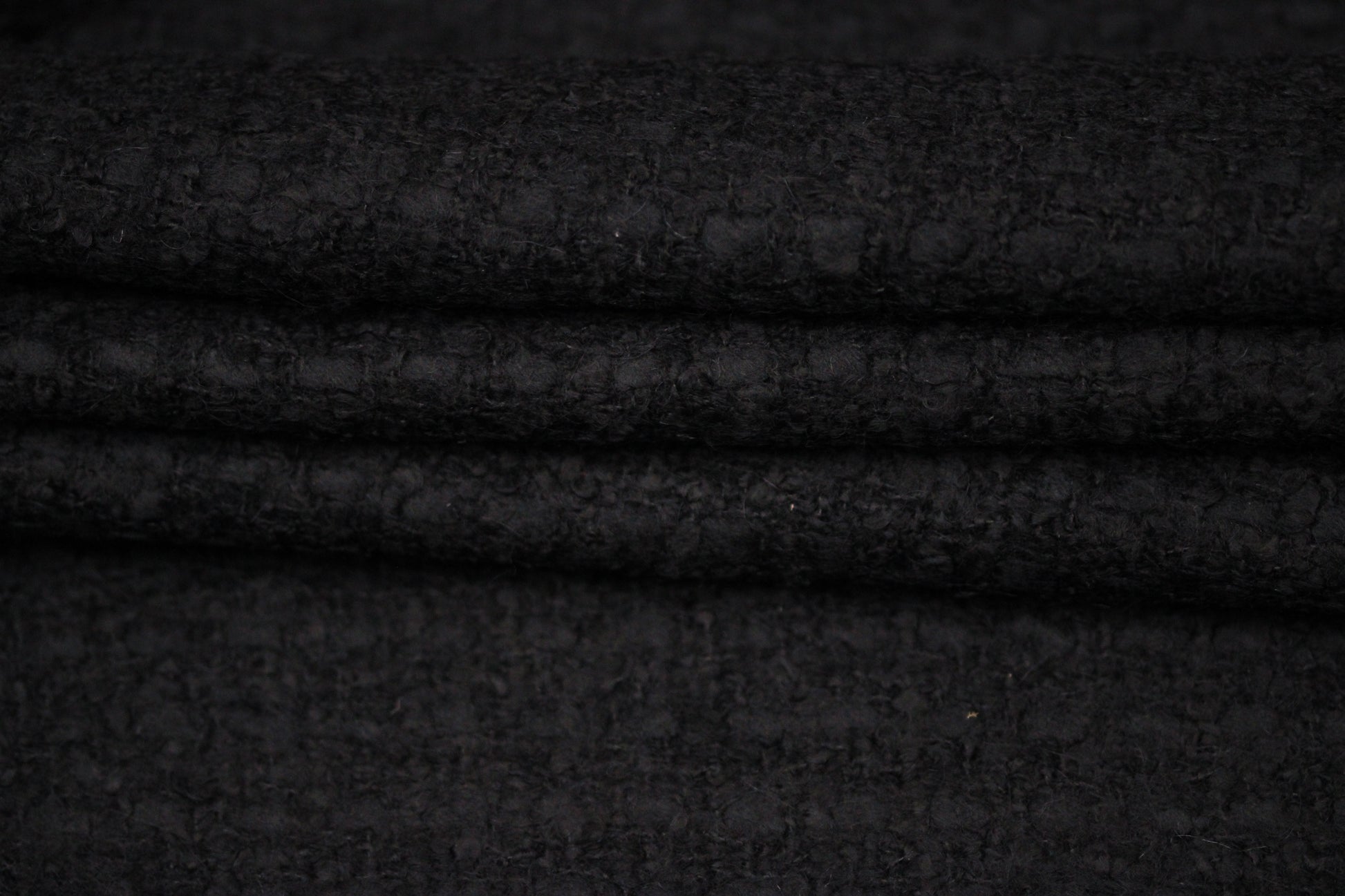 Tissu - tweed de laine - noir - photo 2/4 | So Tissus