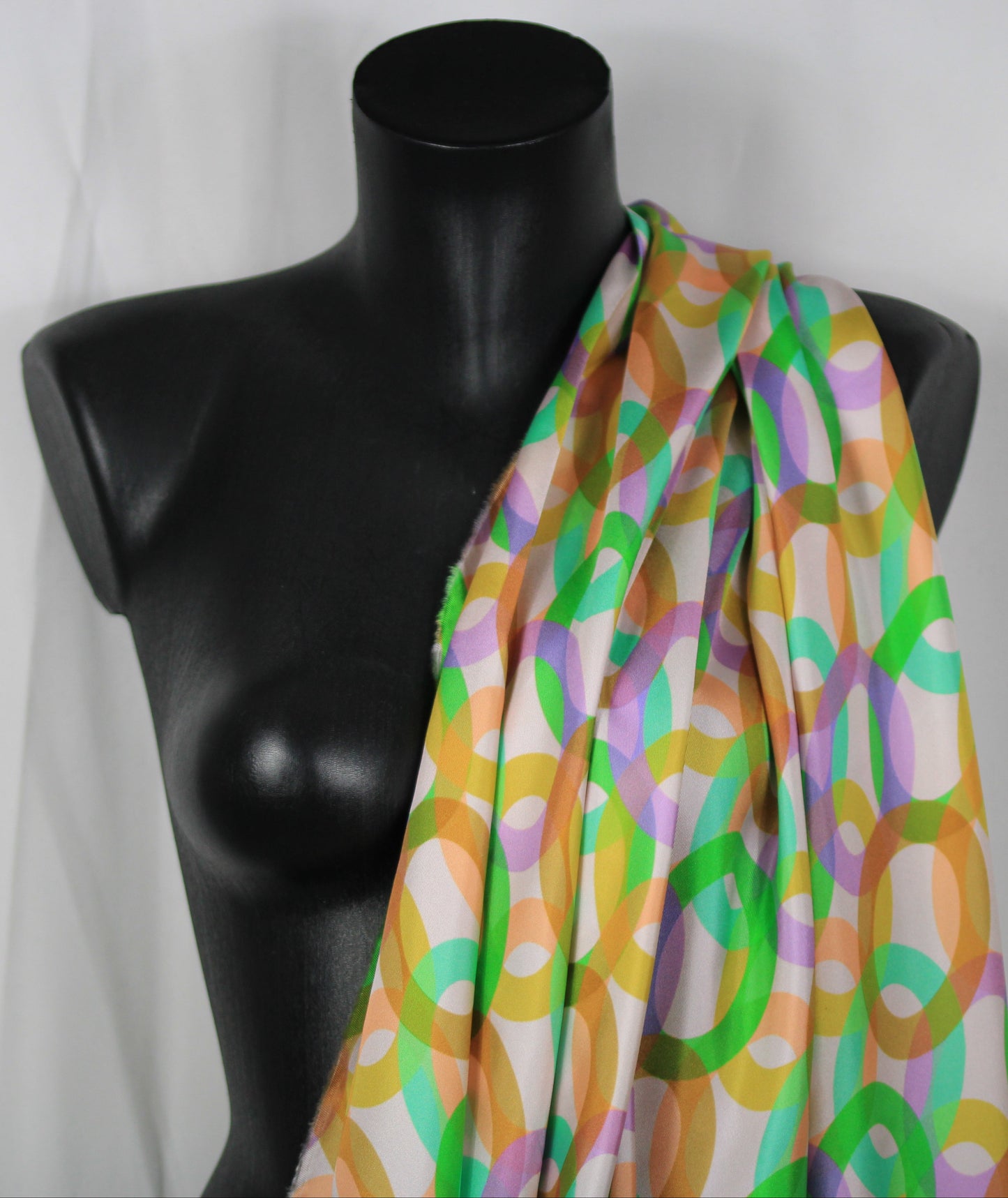 Tissu twill de soie  - imprimé circulaire - multicolore - photo 4/4 | So Tissus