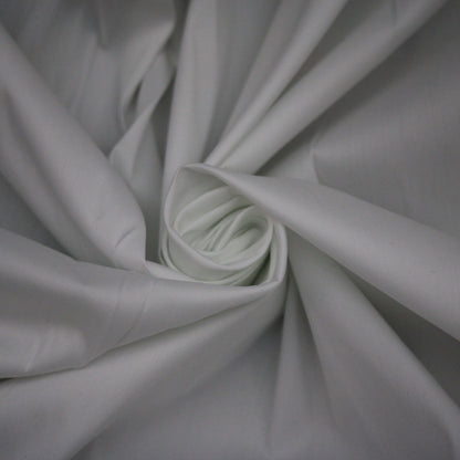 Tissu popeline de coton stretch - blanc - photo 1/4 | So Tissus