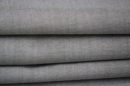 Tissu popeline piqué de coton prestige - blanc et kaki - photo 2/5 | So Tissus