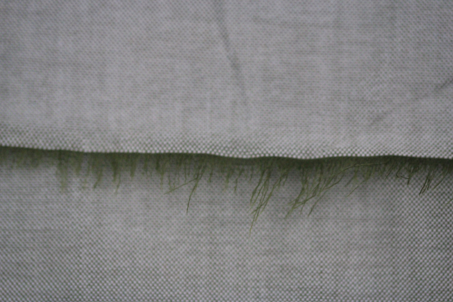Tissu popeline piqué de coton prestige - blanc et kaki - photo 5/5 | So Tissus