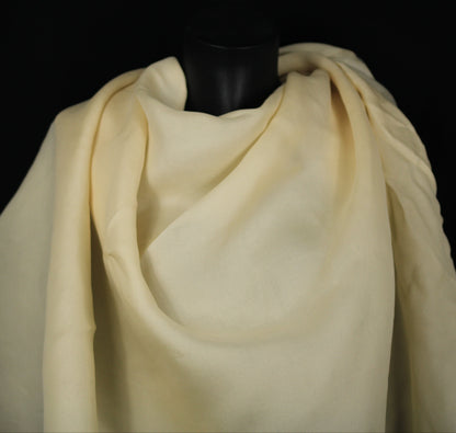 Tissu gazar de soie 100% - crème - photo 3/4 | So Tissus