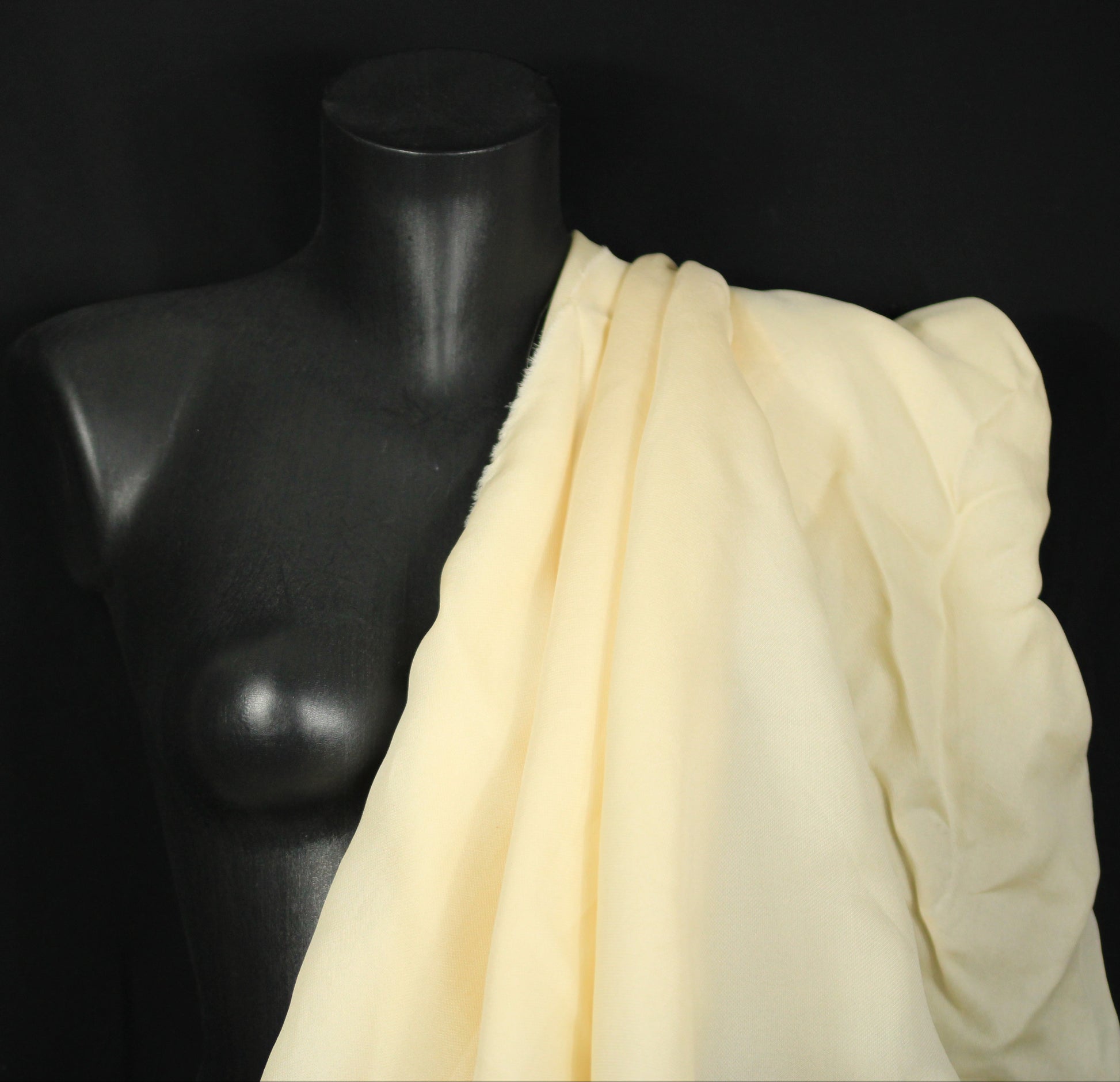 Tissu gazar de soie 100% - crème - photo 4/4 | So Tissus