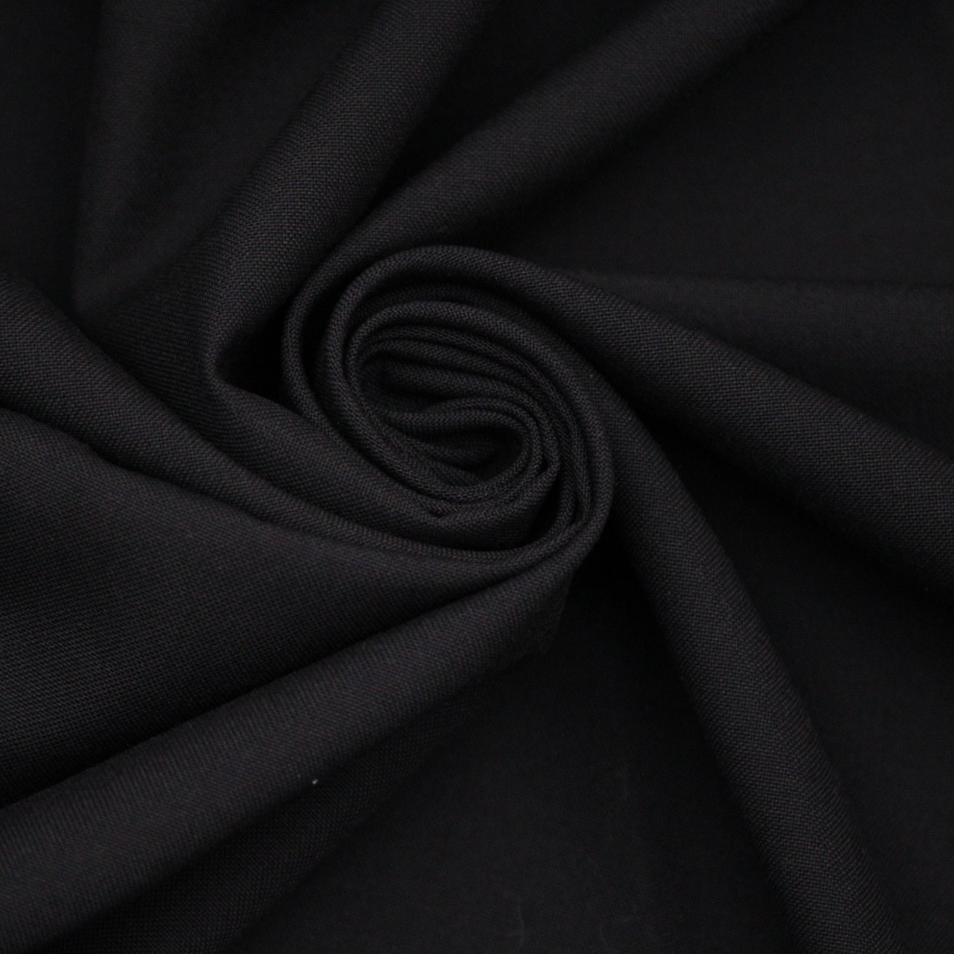 Tissu laine froide piqué - noir - photo 1/4 | So Tissus
