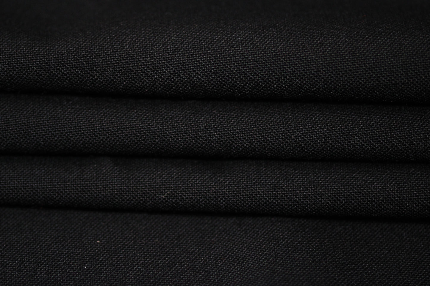 Tissu laine froide piqué - noir - photo 2/4 | So Tissus