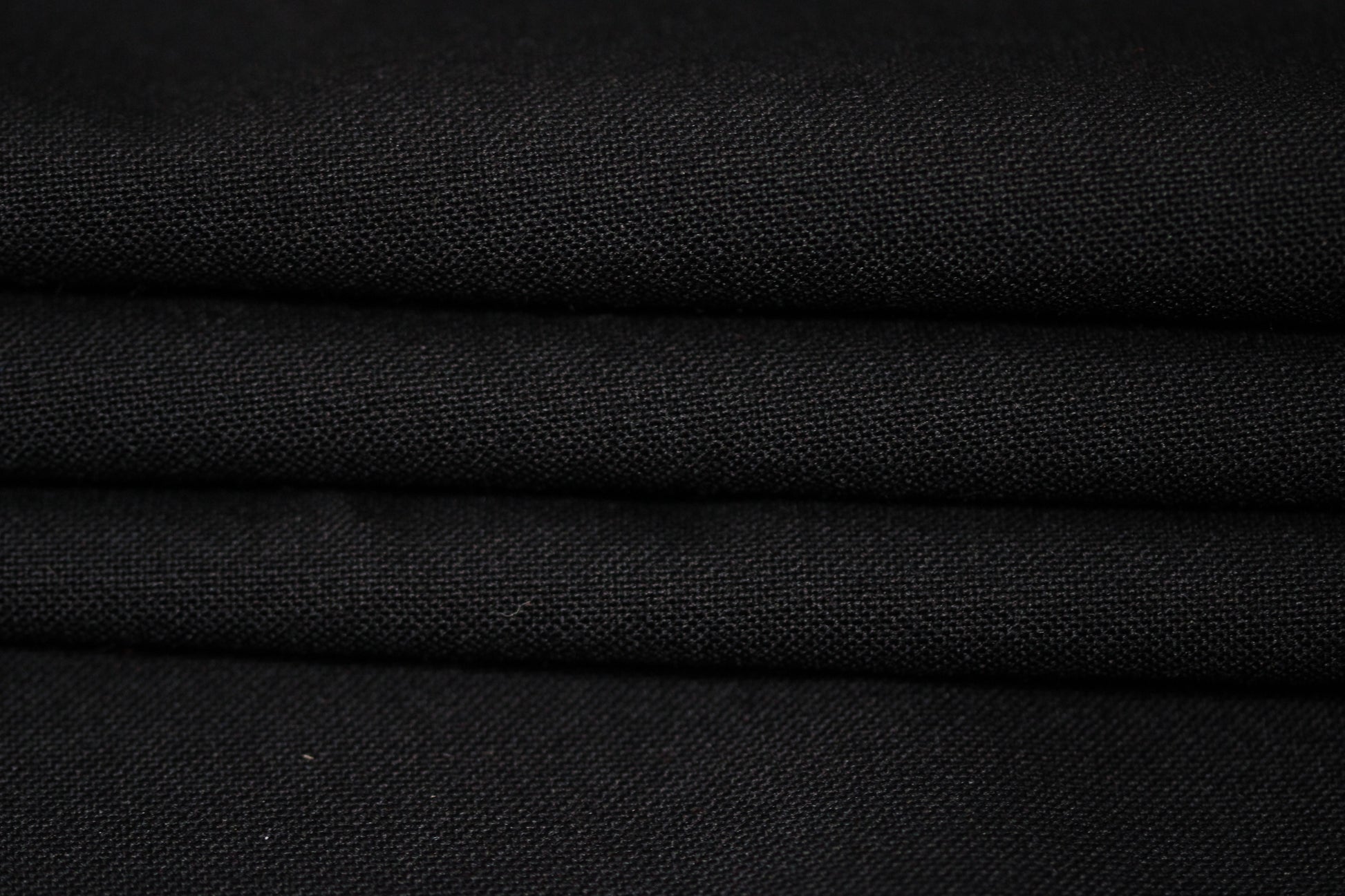 Tissu laine froide piqué - noir - photo 2/4 | So Tissus