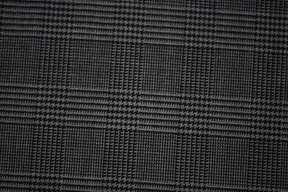 Tissu crêpe de laine stretch  - prince de galles - gris et noir - photo 5/5 | So Tissus